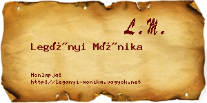 Legányi Mónika névjegykártya